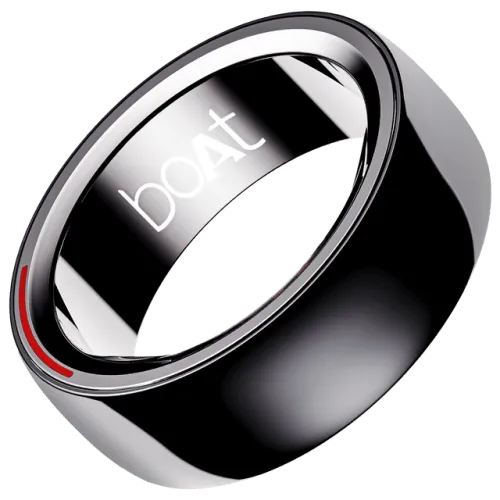 Image of boAt Gen 1 Smart Ring (Size 9, Charcoal Black) 