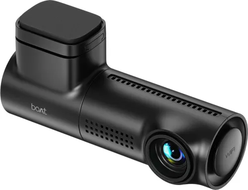 Image of boAt Hive Dashcam E1,1296P Full HD, G-Sensor Recording, Low Light Vision, App Support In-car Camera System (1 Camera, 12