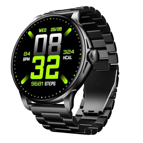 Image of BoAt Lunar Oasis AMOLED Fitness Smart Watch Steel Black