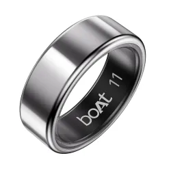 boAt New Launch SmartRing Active Plus, Auto Heart Rate, Sleep, SpO2, Stress & Skin Temperature Monitor, Stainless-Steel