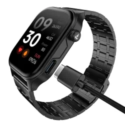boAt New Launch Ultima Vogue 2, India's First AMOLED Type-C Smartwatch, 1.96\' Display, 1000 nits Brightness, Metal Body w/Premium Straps, 10-Days Battery Life, Smartwatch for Men & Women (S...