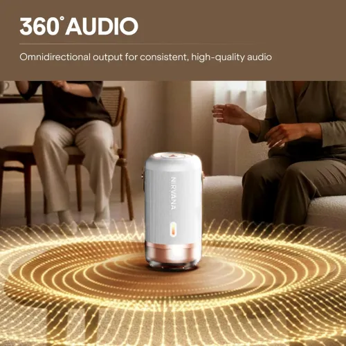 Image of boAt Nirvana Luxe 100W 360° Spatial Bluetooth Speaker (15H, NFC)