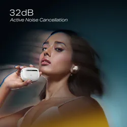 boAt Nirvana Ion ANC Pro, Hi-Res Audio LDAC,ANC(~32dB), 120Hrs Battery, App Support, Fast Charge, v5.3 Bluetooth TWS in Ear Earbuds Wireless Earphones with mic (Quartz White)