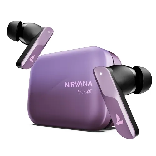 Image of Boat Nirvana X TWS,Knowles Dual Drivers, Hi-Res Audio LDAC, App Support,4Mic ENx,Dual Pair,Spatial Audio,Fast Charge, Bl