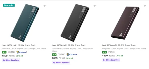 Image of BoAt Powerbank Minimum 70% Discount