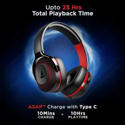 Boat Rockerz 425 Bluetooth Wireless Over Ear Headphones with Mic Signature Sound