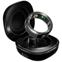 Boat SmartRing Active w/Stylish Stainless-Steel & Lightweight Magnetic Charging Case
