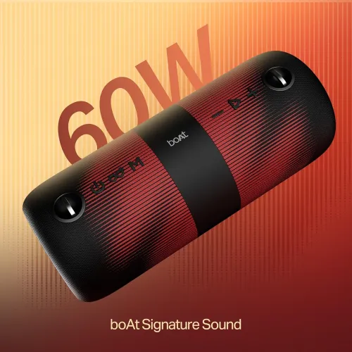 Image of Boat 2025 Launch Stone 1200 Pro, 60W Boat Signature Sound, 76.2mm Drivers, TWS,7.5H Battery, Built-in Mic, Carry Strap,I