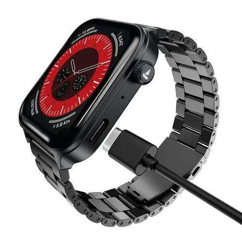 Image of boAt Storm Call 4 India's first Smartwatch with Type-C Charging,1.96”(4.97 cm) HD Display, Functional Crown, BT Calling