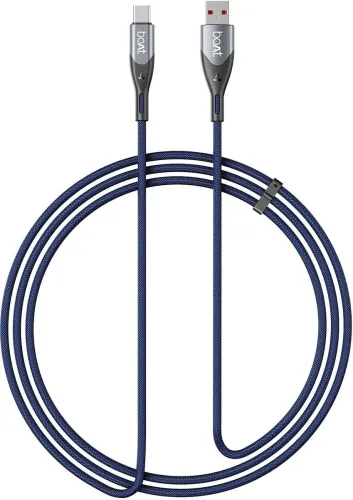 Image of boAt Type C 1.2 m A to C 65W (Compatible with AllDevices with Type-C Port, Multicolor)