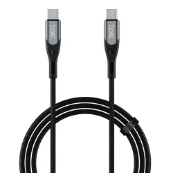 boAt Type C to C 65W Fast Charging Cable with 480 Mbps Data Transfer, Tangle-Free Cable in Premium Nylon Braided Design 