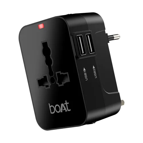Image of boAt Universal Travel Adapter C10 (5-in-1, 2 USB)