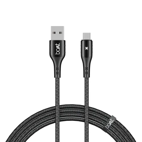 Image of boAt Micro USB 600 Smart Fast Charging Cable 1.5m Black
