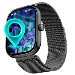 Boat Wave Sigma 3 w/Turn-by-Turn Navigation, 2.01\' (5.1 cm) HD Display, Bluetooth Calling, Crest+ OS, QR Tray, Watch Face Studio, Coins, Emergency SOS Smart Watch for Men & Women(Metal Grey)
