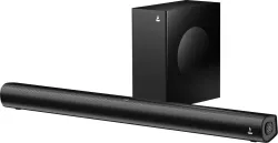 boAt Aavante 1550 Plus w/ Exquisite Design, LEDs & Master Remote Control 160 W Bluetooth Soundbar (Premium Black, Pebble