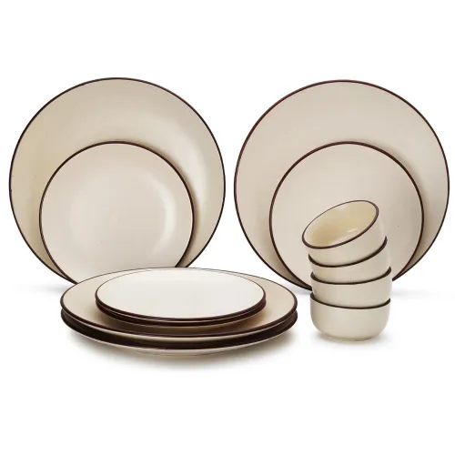 Image of Bodhi House Handcrafted Stoneware Ceramic Dinner Set