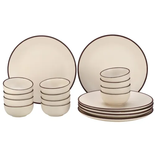 Image of Bodhi House Handcrafted Stoneware Ceramic Dinner Set, Po18
