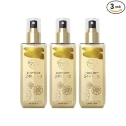 Body Cupid 24K Gold Body Mist 100ml * pack of 3