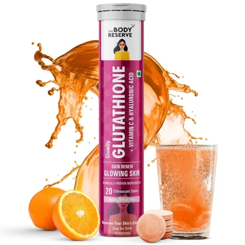 Image of The Body Reserve Glutathione 500mg Skin Glow Tablets with Vitamin C (20)