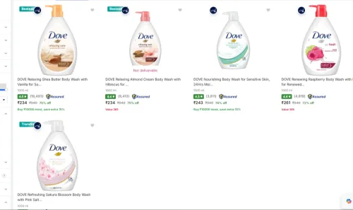 Image of Body Wash at minimum 71% Discount