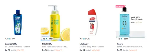 Image of Body Wash & Shower Gel Starting at ₹79