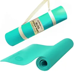 Bodyband 4mm Anti-Slip Yoga Mat Aqua Green