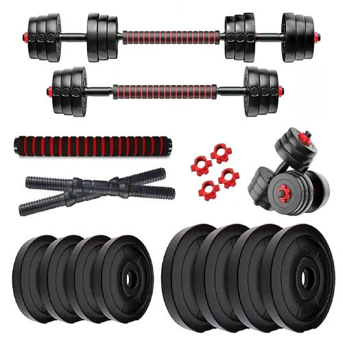 Image of Bodyfit 3 in 1 Convertible Adjustable Dumbbells Set 10kg