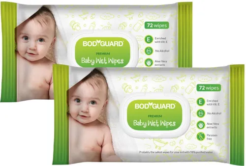 Image of BodyGuard Premium Baby Wet Wipes (144 Wipes)