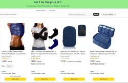 Amazon Offer : Buy 1 Get 1 Free on Fitness & Luggage Accessories