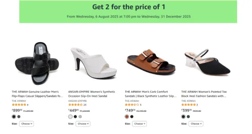 Image of Buy 1 Get 1 Free on Footwear