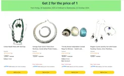 Buy 1 Get 1 Free on Jewellery
