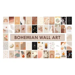 Boho Wall Collage Kit 54 Posters with Tissue Tape