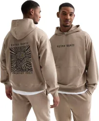 Bokaro  Men Full Sleeve Printed Hooded Sweatshirt