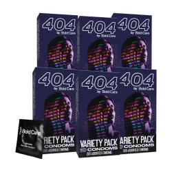 Bold Care 404 Variety Pack Condom (Set of 6, 60 Sheets)