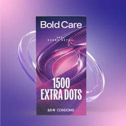 Bold Care Extra Dotted Condom - 1500 Raised Dots Condom (10 Sheets)