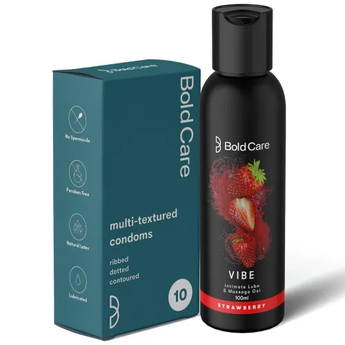 Image of Bold Care Multi-textured Condoms (MTC + Vibe 2)