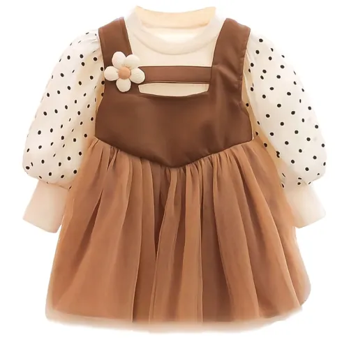 Image of Bold Elegant Baby Girl Polka Dot Dress