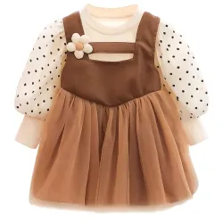 Bold Elegant Baby Girl Polka Dot Dress