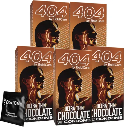 Image of Bold Care 404 Ultra Thin Condoms Set of 5, 50 Sheets