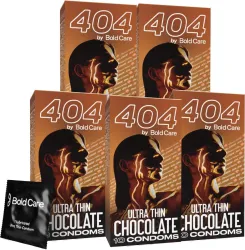 Bold Care 404 Ultra Thin Condoms Set of 5, 50 Sheets