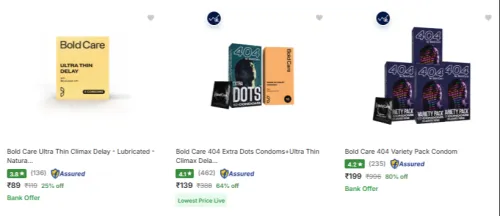 Image of Boldcare condom at up to 85% Discount
