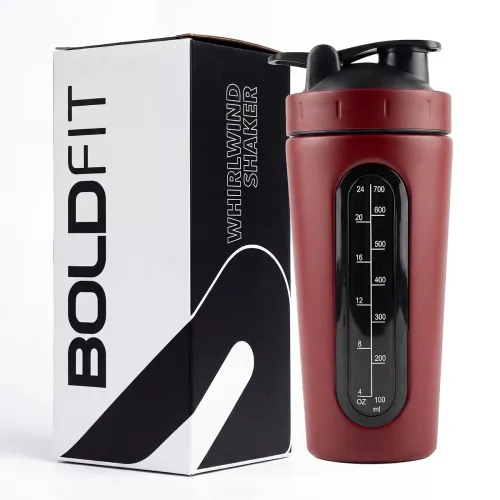 Image of Boldfit 750ml Stainless Steel Protein Shaker Bottle