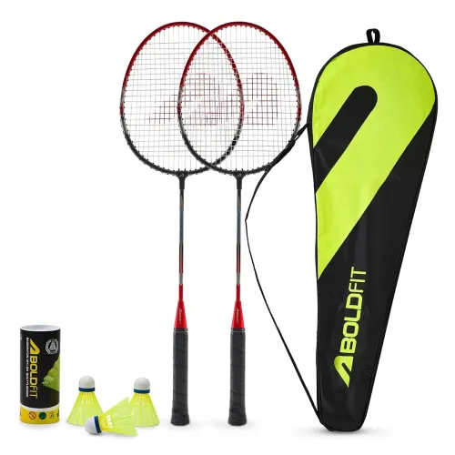 Image of Boldfit Badminton Rackets Aluminium Badminton Racket with Full Cover Bag