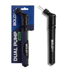 Boldfit Ball Pump with Needle Dual Action Hand Pump for Football, Basketball, Volleyball, Rugby, Soccer Football Pump wi