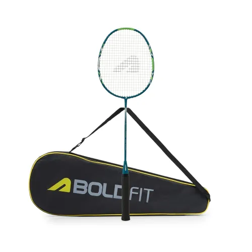 Image of Boldfit Boldfusion Badminton Rackets for Beginners, Adults Grephite Shaft Shuttle Bat with Full Cover Bag Badminton Rack
