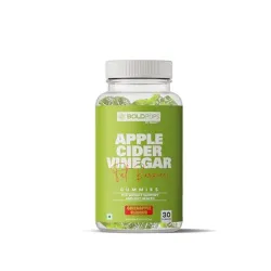 Boldfit Boldpops Apple Cider Vinegar Gummies with Mother and Vitamin B12, 30 Gummies