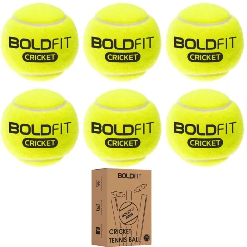 Image of BOLDFIT Cricket Ball Tennis Ball Box Set, Po6