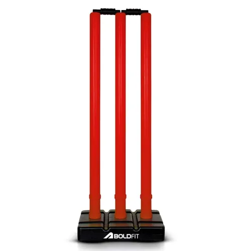 Image of Boldfit Cricket Stumps with Stand and Bails