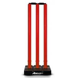 Boldfit Cricket Stumps with Stand and Bails