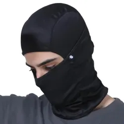 Boldfit face mask for bikers full face mask for bikers helmet head cover balaclava for men bike riding & biker head cover for helmet for men Balaclava for adult Black Masks for Bike Riding M...